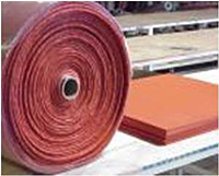 Red Silicone Sponge Sheet Rubber