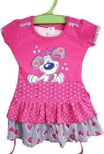 Baby Girl Stylish Cotton Frocks, Occasion : Regular Wear
