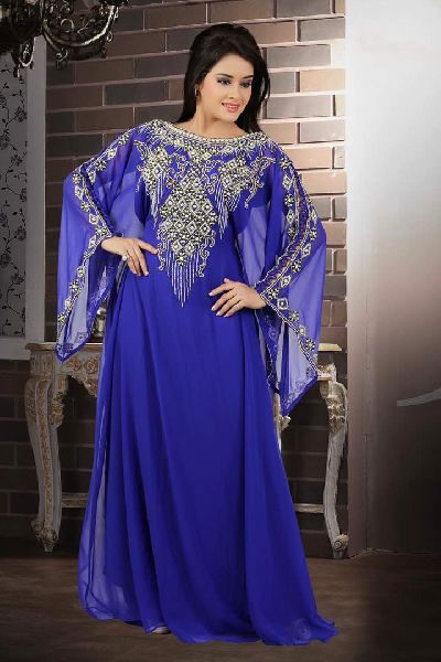 Long Sleeve Cotton Ladies Kaftans, Design : Embroidery at Best Price in ...
