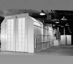 Crossdraft Large Equipment Spray Booth