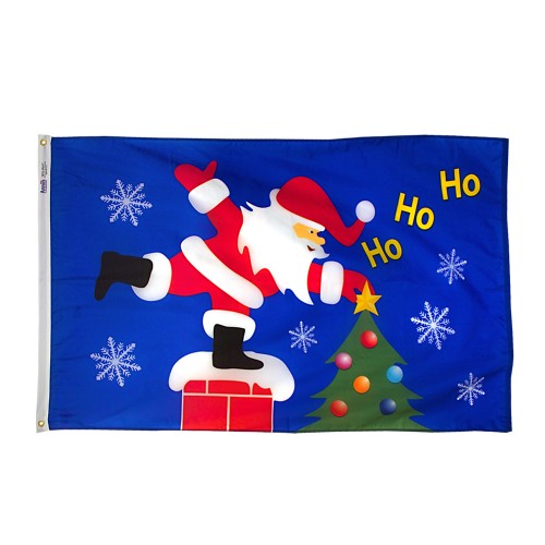 Santa Holiday Flag