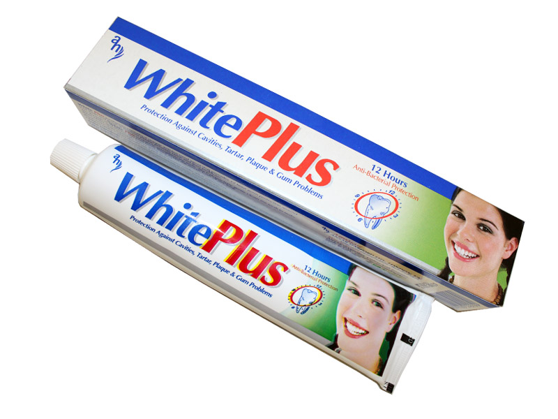 white plus toothpaste