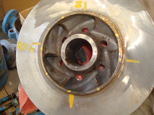 Double Shrouded Centrifugal Pump Impeller casting