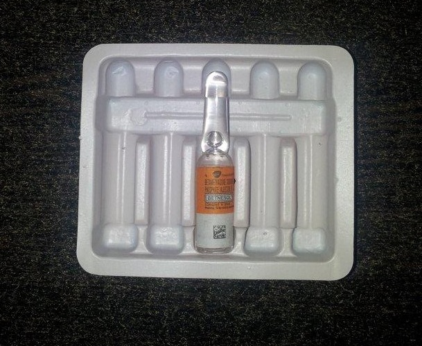 Indian Plastic Ampoule Pack Blister Trays, for Pharma Company, Plastic Type : Pvc