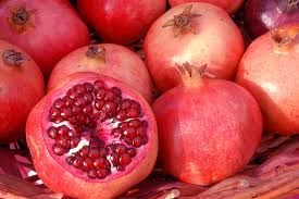 Fresh Red Sweet Pomegranates