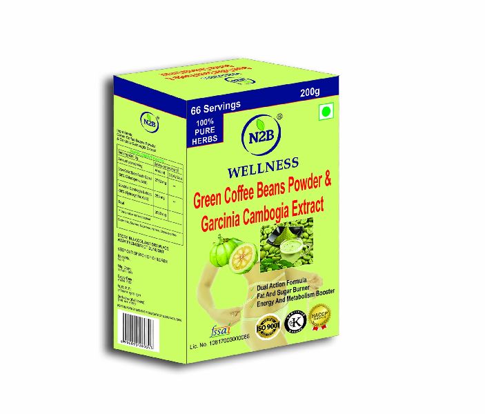 N2B GARCINIA CAMBOGIA EXTRACT & GREEN COFFEE BEANS POWDER 200g