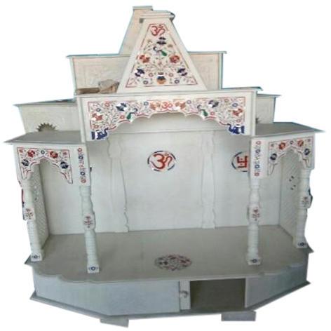 Non Polished Inlay Marble Temple, for Flooring, Feature : Colorful, Crack Proof, Fine Finishing, Great Design