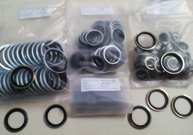 Round Rubber Bonded Seal, Color : Black