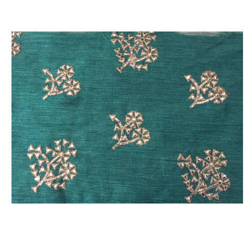 Banglory Silk Embroidery Fabric, Width : 44-45, 54 Inches