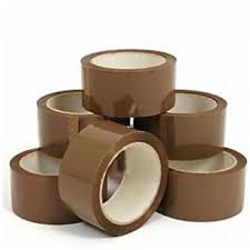 Plain Bopp Cello Tape, for School, Office, Homes, Color : brown