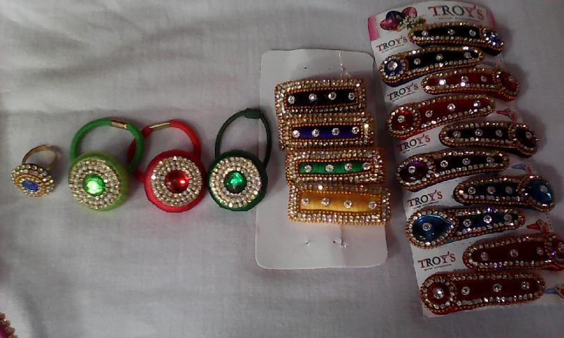 silk thread hair clips by sri sai Balaji silk thread jewellery, silk thread  hair clips | ID - 3181734