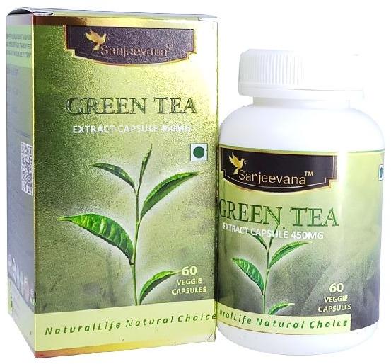 Sanjeevana™ 450MG GREEN TEA EXTRACT, Certification : GMP, ISO