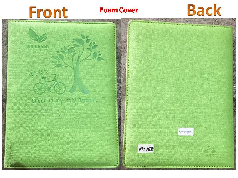 Soft cover notebook, Cover Material : Foam