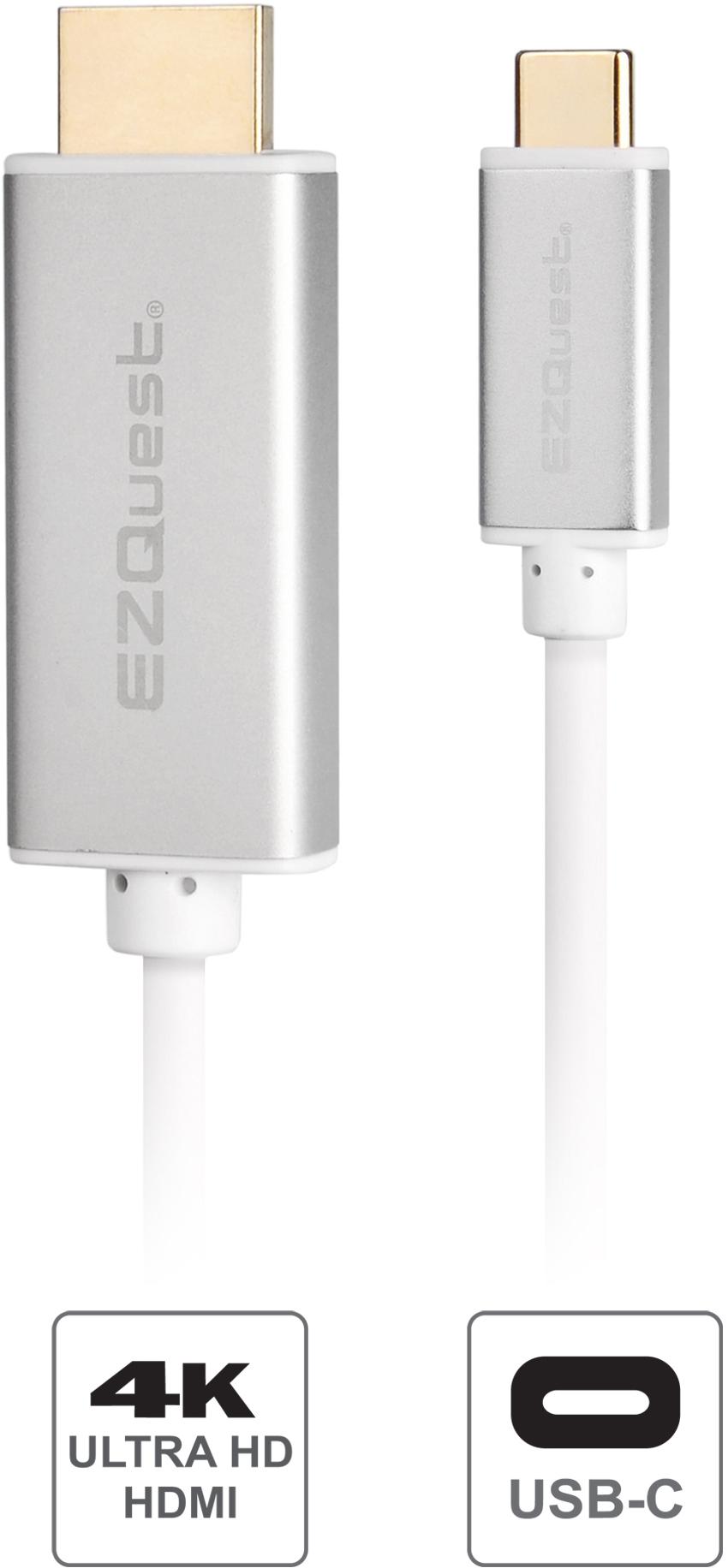 EZQuest USB-C HDMI Cable seamlessly connects
