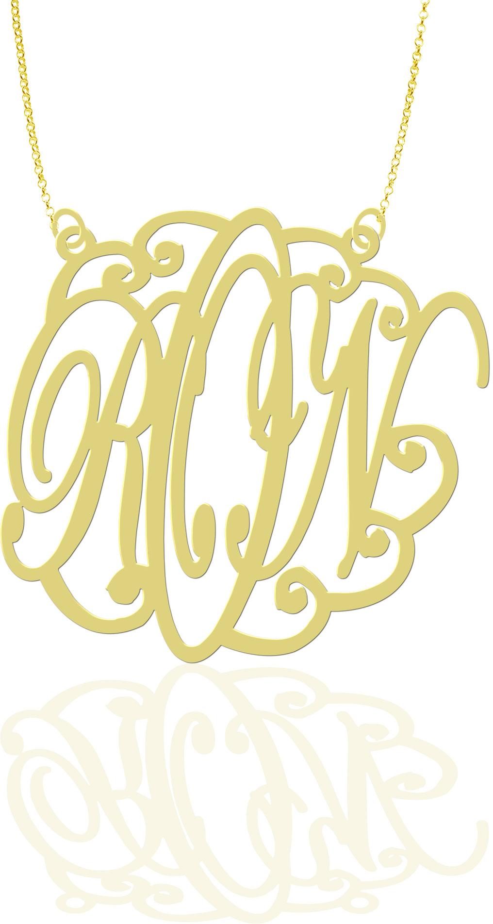 Orosilber Monogram Pendant