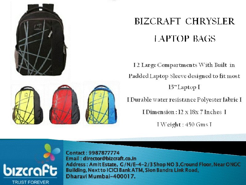 BIZCRAFT CHRYSLER LAPTOP BAGS