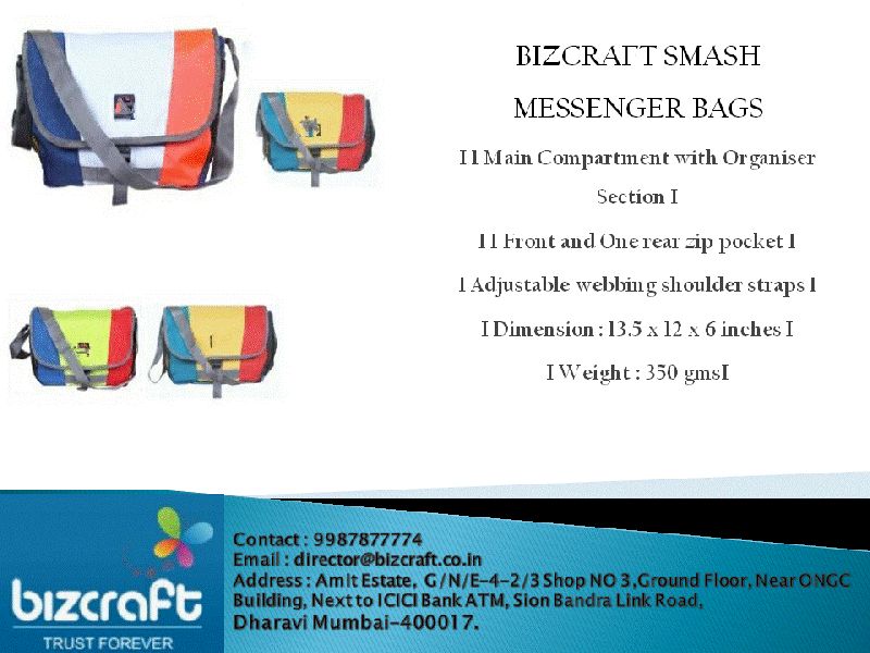 BIZCRAFT SMASH MESSENGER BAGS