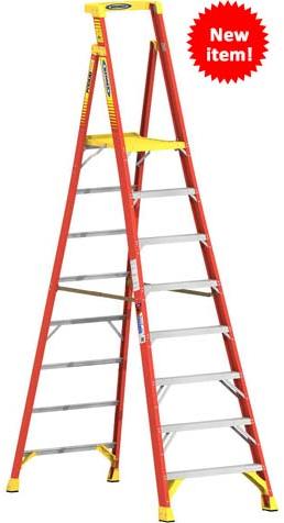 fiberglass podium ladder