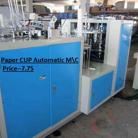 automatic paper cup making machine