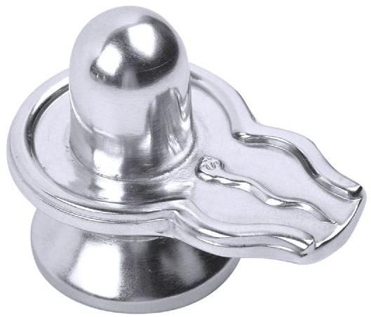 KashiClouds Mercury Parad Shivling, for Religious Purpose, Color : Silver