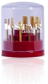 10 Piece K-Star Carbide Bit Kit Gold