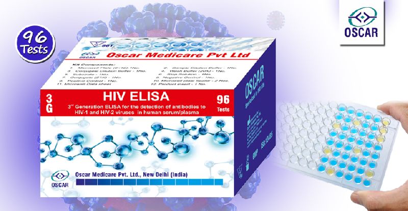 HIV Elisa 3G (HIV 3rd Generation) Test Kit
