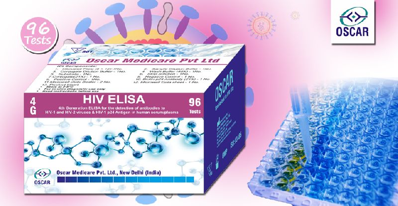 HIV Elisa 4G (HIV 4th Generation) Test Kit