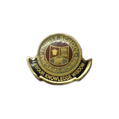 Brass Round School Badges