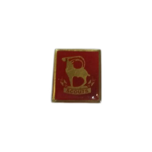 Printed Brass Square Pin Badges, Size : Customized