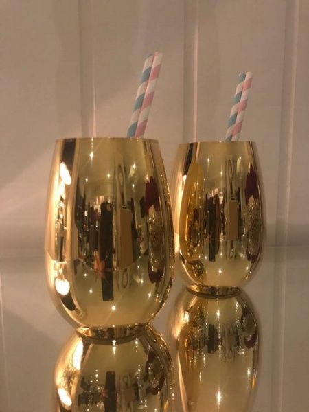 Wine Gold Glasses