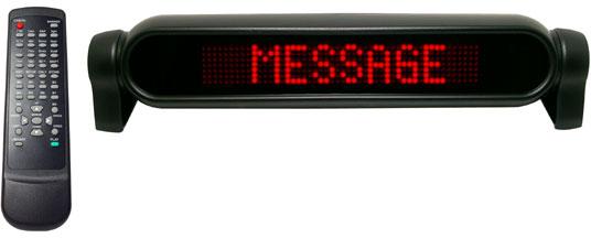 Electronic Scrolling Message Ad System Remote