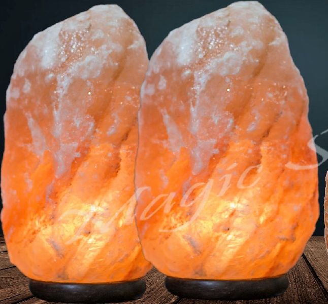 Pink Crystal Ionizing 17-20 cm long Himalayan Rock Salt Lamp 3-5 KG with Box 