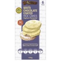 White Chocolate Coated, Yoghurt Flavoured Rice Cakes