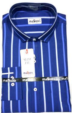 Mens Casual Striped Shirts, Size : 38, 40, 42, 44