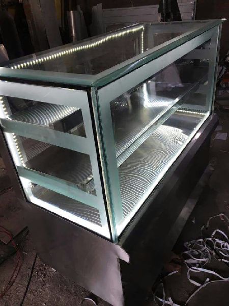 Stainless Steel Sweet Display Counter, Voltage : 220 V
