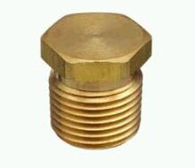 Brass Hex Stop Plug