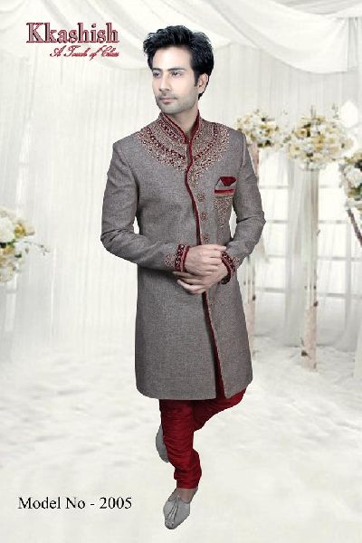 MEN\'S DESIGNER INDO WESTERN SHERWANI MODEL NO.2005