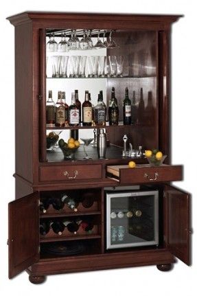Solid Wood Bar Cabinet, for Commercial Furniture