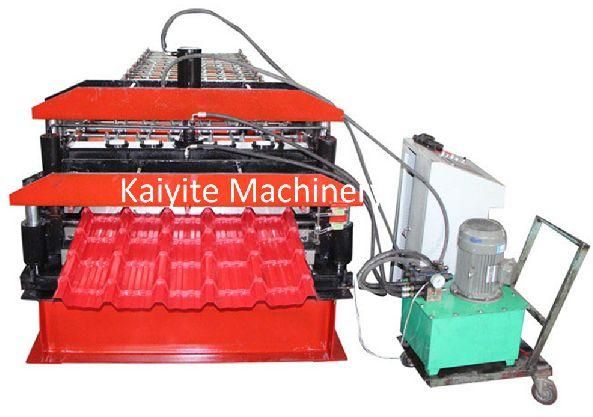 Automatic Metal Sheet Glazed Tile Roll Forming Machine