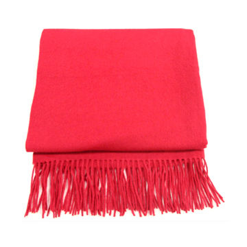 Plain Woolen Polyester Shawls, Size : 40x220cm