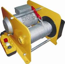Electric rope winch
