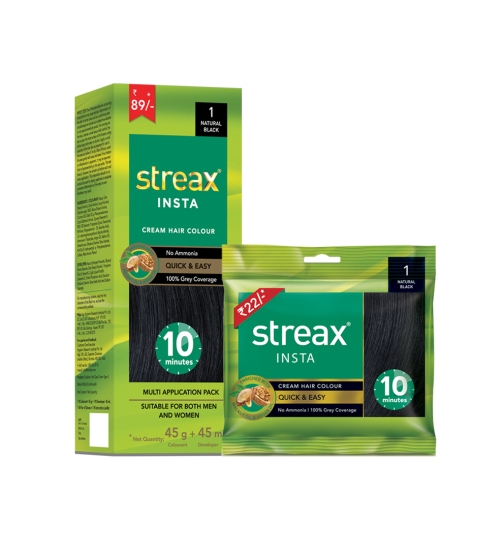 Streax Insta Cream Hair Colour at best price in Mumbai Maharashtra from  Hygienic Research Institute Pvt. Ltd. | ID:3776113