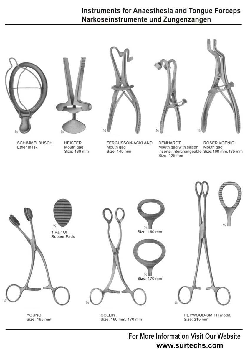 Surgical Anesthesia Tongue Forceps