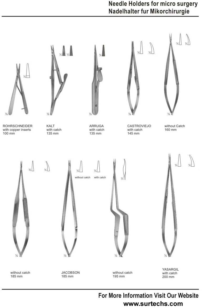 Surgical Needle Holder For Micro Surgery