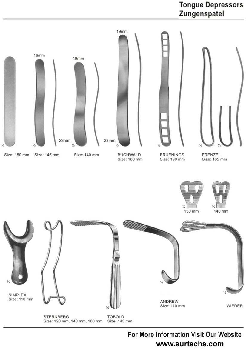 Surgical Tangoue Depressors