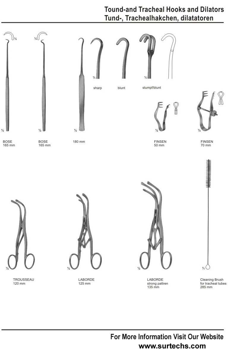 Tound-tracheal Hook and Dilators
