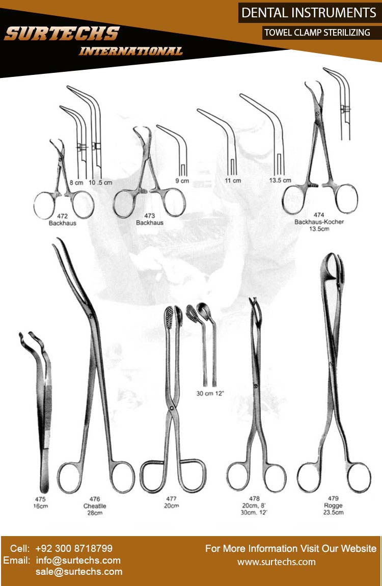 Towel Clamp Sterilizing