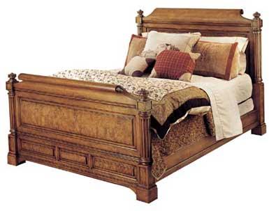 wooden bed