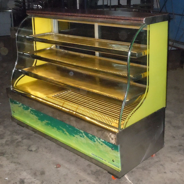Stainless Steel Electric Cake Display Counter 01, Feature : Fast Cooling, Good Freshness, Non Breakable