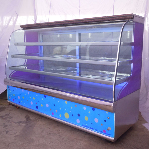Stainless Steel Electric Cake Display Counter 04, Feature : Fast Cooling, Good Freshness, Non Breakable
